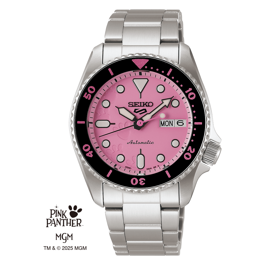 Seiko 5 Sports SKX series Pink Panther Limited Edition Watch SRPM07