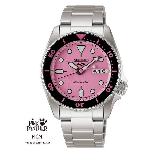 Seiko 5 Sports SKX series Pink Panther Limited Edition Watch SRPM07