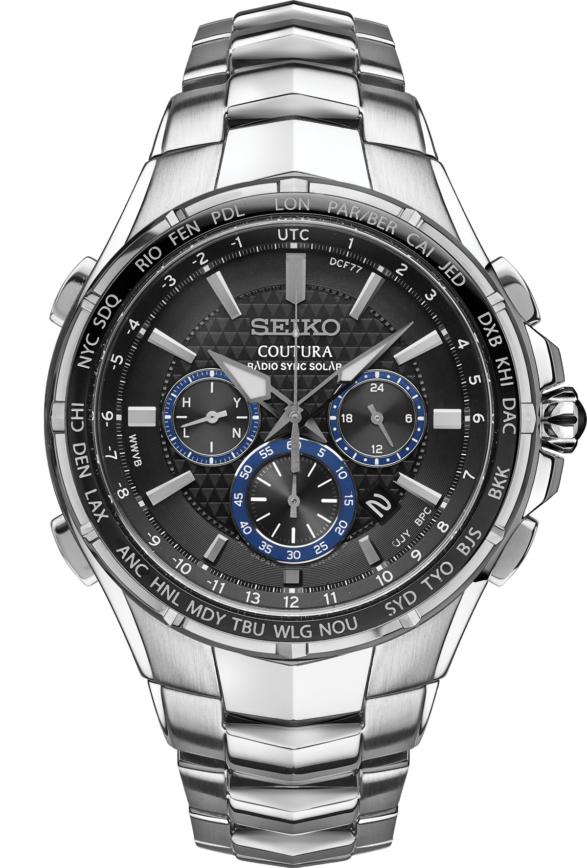 Seiko Coutura Radio Sync Solar Chronograph SSG009