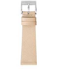 Cream Saffiano Stitchless Strap