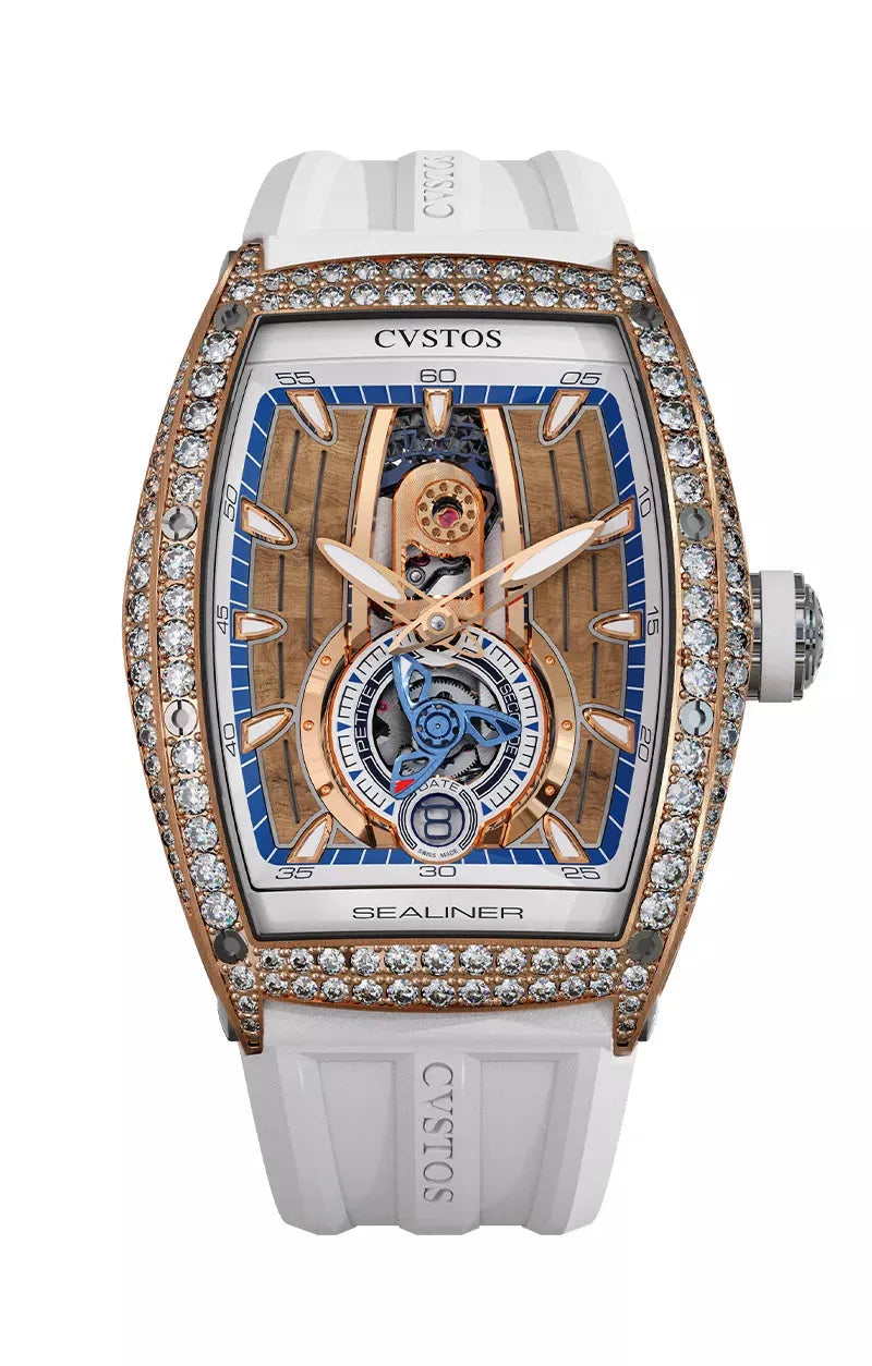 Cvstos SEALINER PS THIRTY6 5N RED GOLD 2 ROW DIAMONDS/TIT COMP C00103.3625002