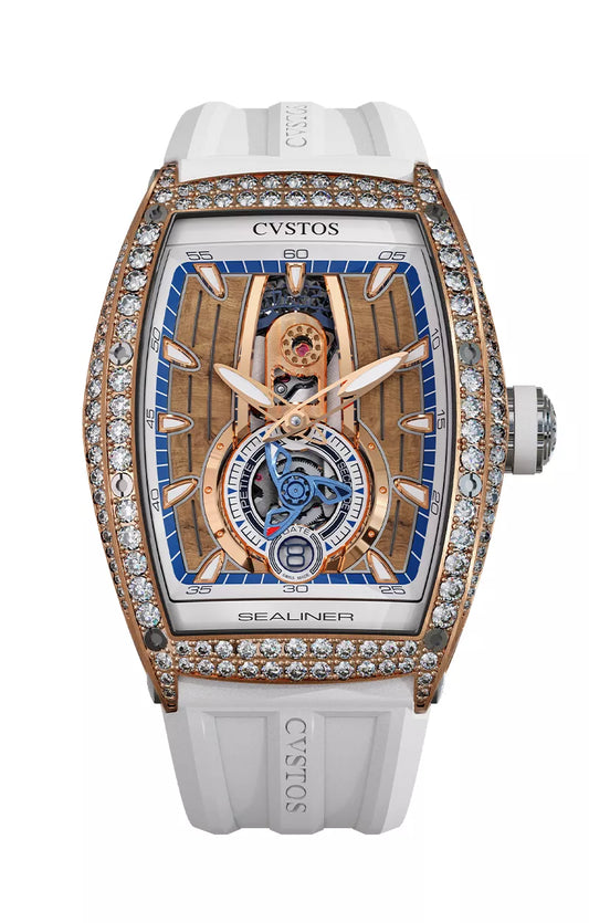 Cvstos SEALINER PS THIRTY6 5N RED GOLD 2 ROW DIAMONDS/TIT COMP C00103.3625002