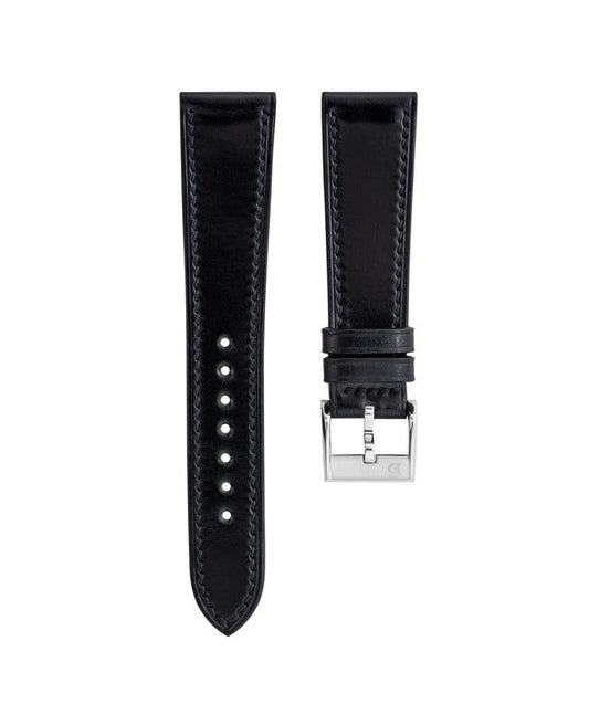 Black Shell Cordovan Slim Strap