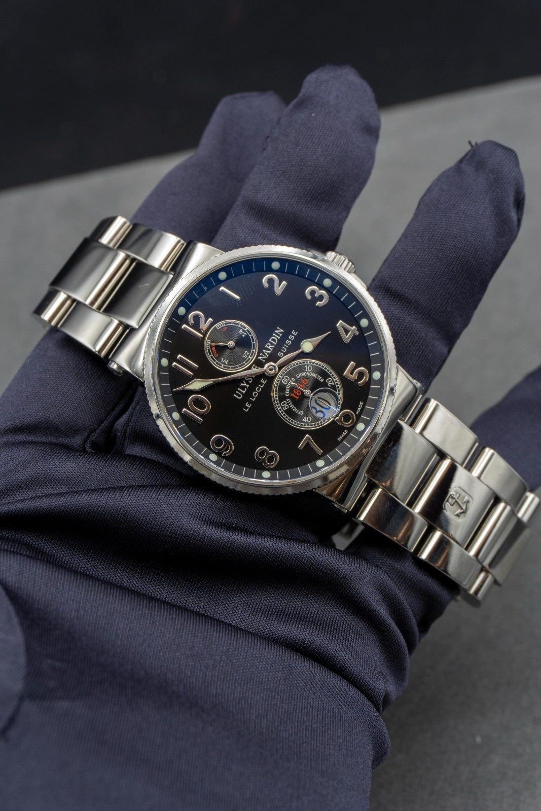 Ulysse Nardin Maxi Marine chronometer 41mm steel 263--66