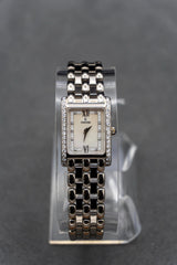 Concord Pre-owned Lady Concord 18k white gold diamond bezel and mop dial 978970