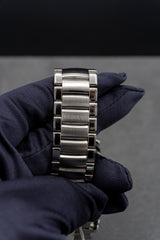 Breguet Marine chrono diver bezel Steel bracelet grey dial pre owned watch 3810