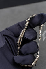 Concord Pre-owned Lady Concord 18k white gold diamond bezel and mop dial 978970