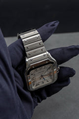 Santos De Cartier Watch Large Model, Automatic Movement, Steel WSSA0018