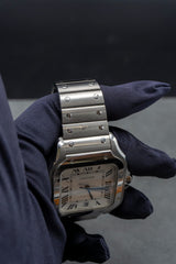 Santos De Cartier Watch Large Model, Automatic Movement, Steel WSSA0018