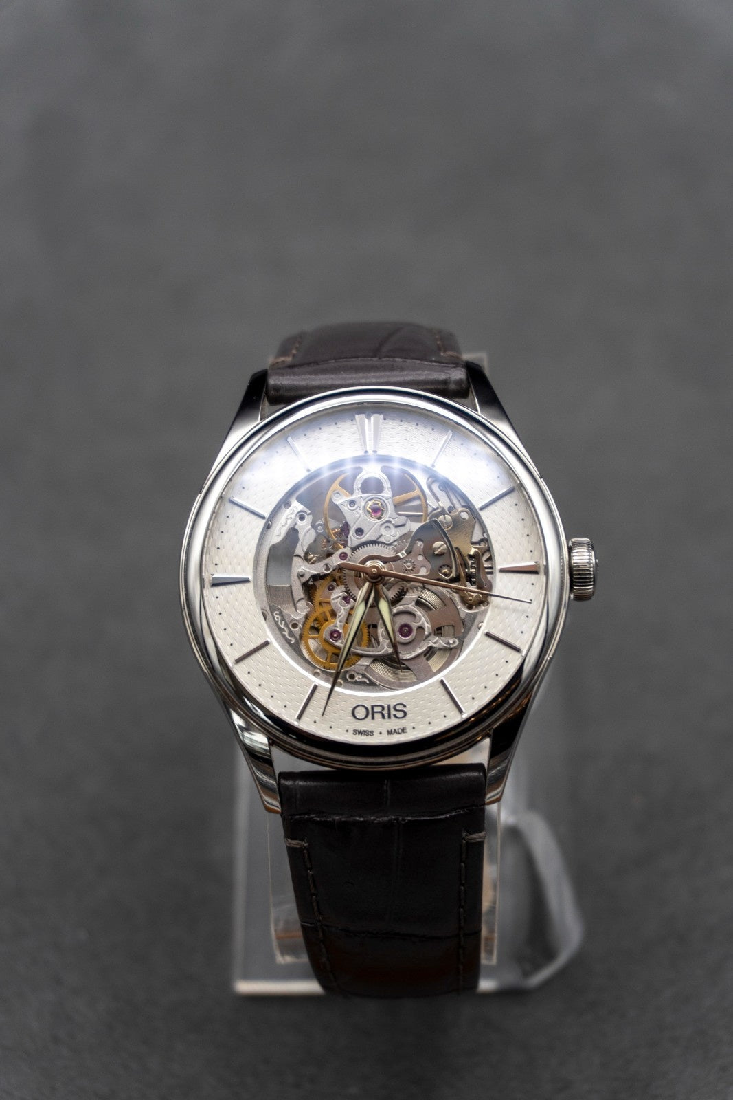 Oris Artelier Skeleton 73477214051LS-GREY