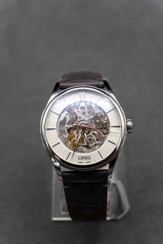 Oris Artelier Skeleton 73477214051LS-GREY