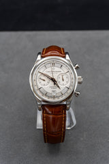 Carl F. Bucherer Flyback chrono steel silver dial on strap 10919.08 15.0007