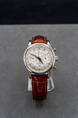 Carl F. Bucherer Flyback chrono steel silver dial on strap 10919.08 15.0007