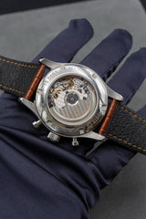 Carl F. Bucherer Flyback chrono steel silver dial on strap 10919.08 15.0007