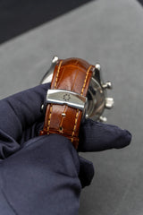 Carl F. Bucherer Flyback chrono steel silver dial on strap 10919.08 15.0007