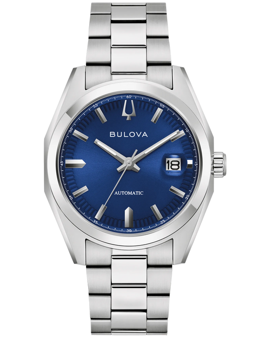 Bulova Surveyor Stainless Steel Blue Dial Watch 96B436