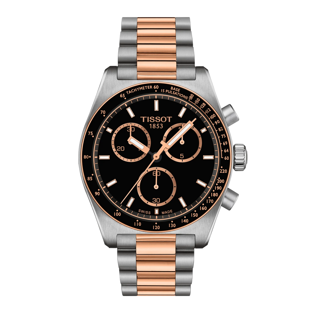 TISSOT 自動巻き時計 シルバー/ブラウン PR516 Quartz Chronograph – Watch Connections Site