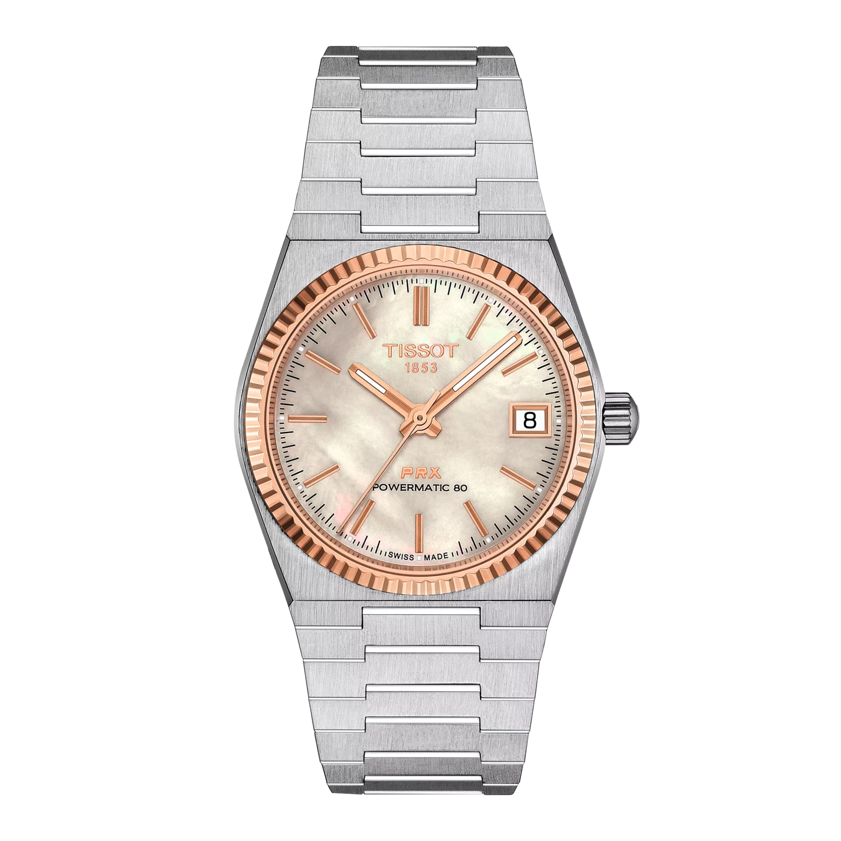 Tissot PRX Powermatic 80 35mm Steel and 18K Gold Bezel T931.207.41.111.00