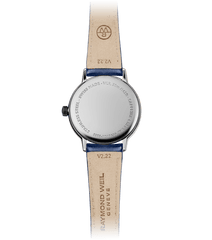 Toccata Ladies 76 Diamonds Silver Dial Blue Satin Strap Watch, 29mm 5985-SCS-00653