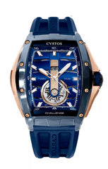 Twin-Time Navy Blue Steel Blue Dial A01108.4103002