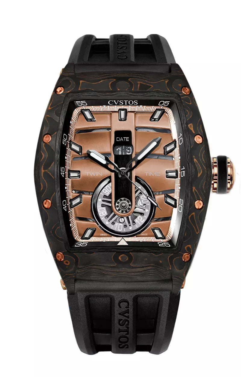 Cvstos Twin-Time Carbon/Oro Dial A01108.4165001