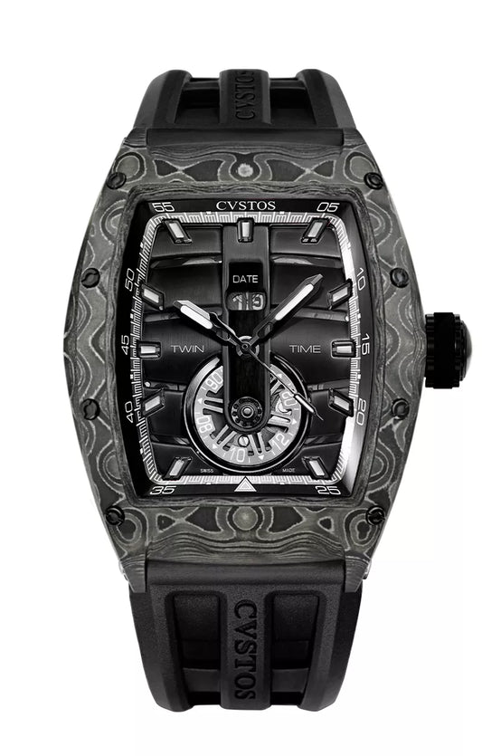 Cvstos Twin-Time Carbon/Nardo Dial A01108.4162001