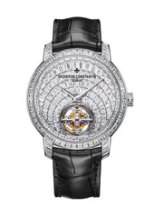 Traditionnelle tourbillon high jewellery 6057T/000G-H067 41 mm White Gold