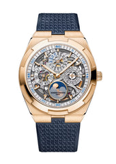 Overseas perpetual calendar ultra-thin skeleton 4300V/220R-B547 41.5 mm Pink Gold