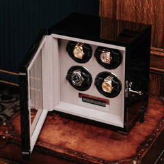 Formula Quad Watch Winder - Black W554