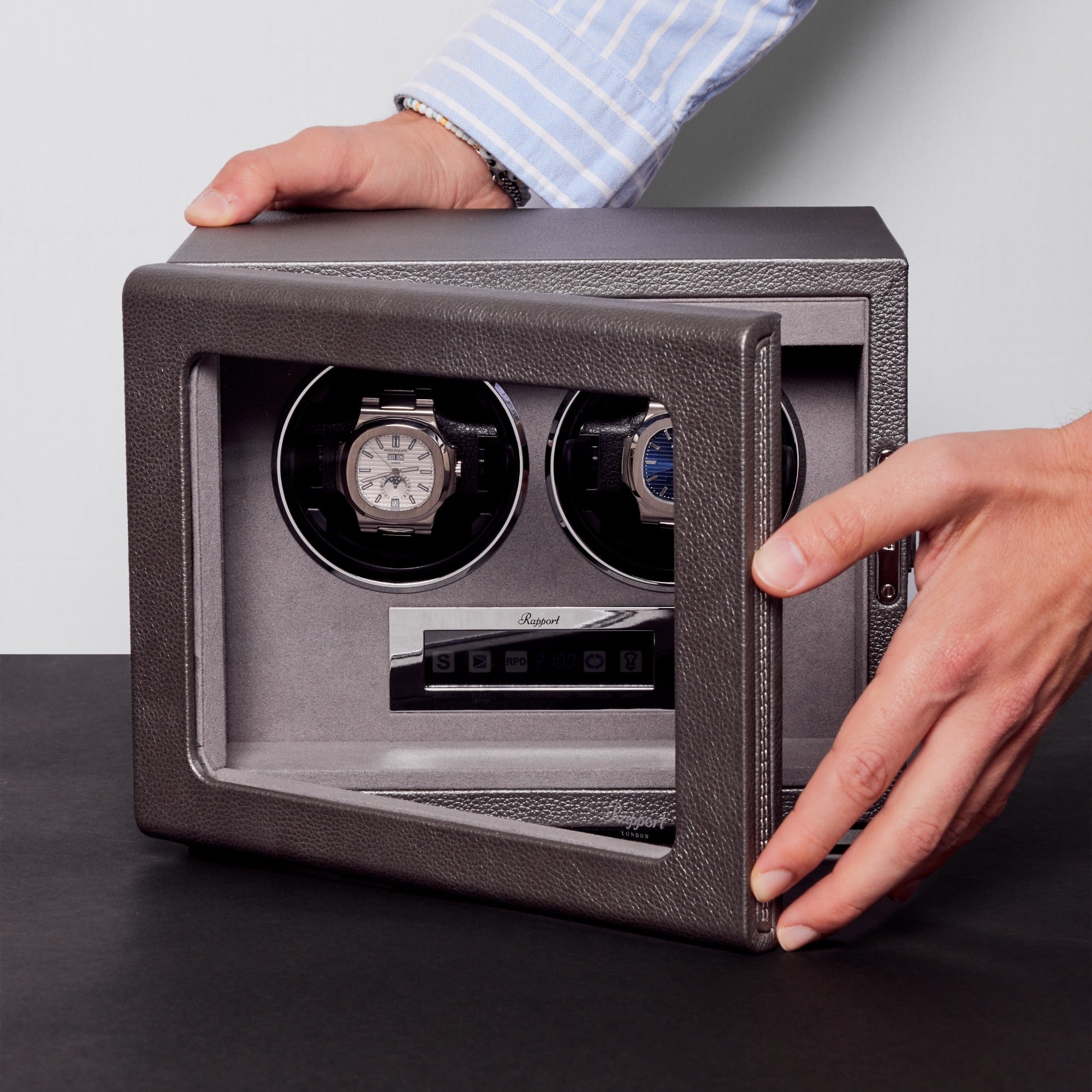 Quantum Duo Watch Winder - Silver W622