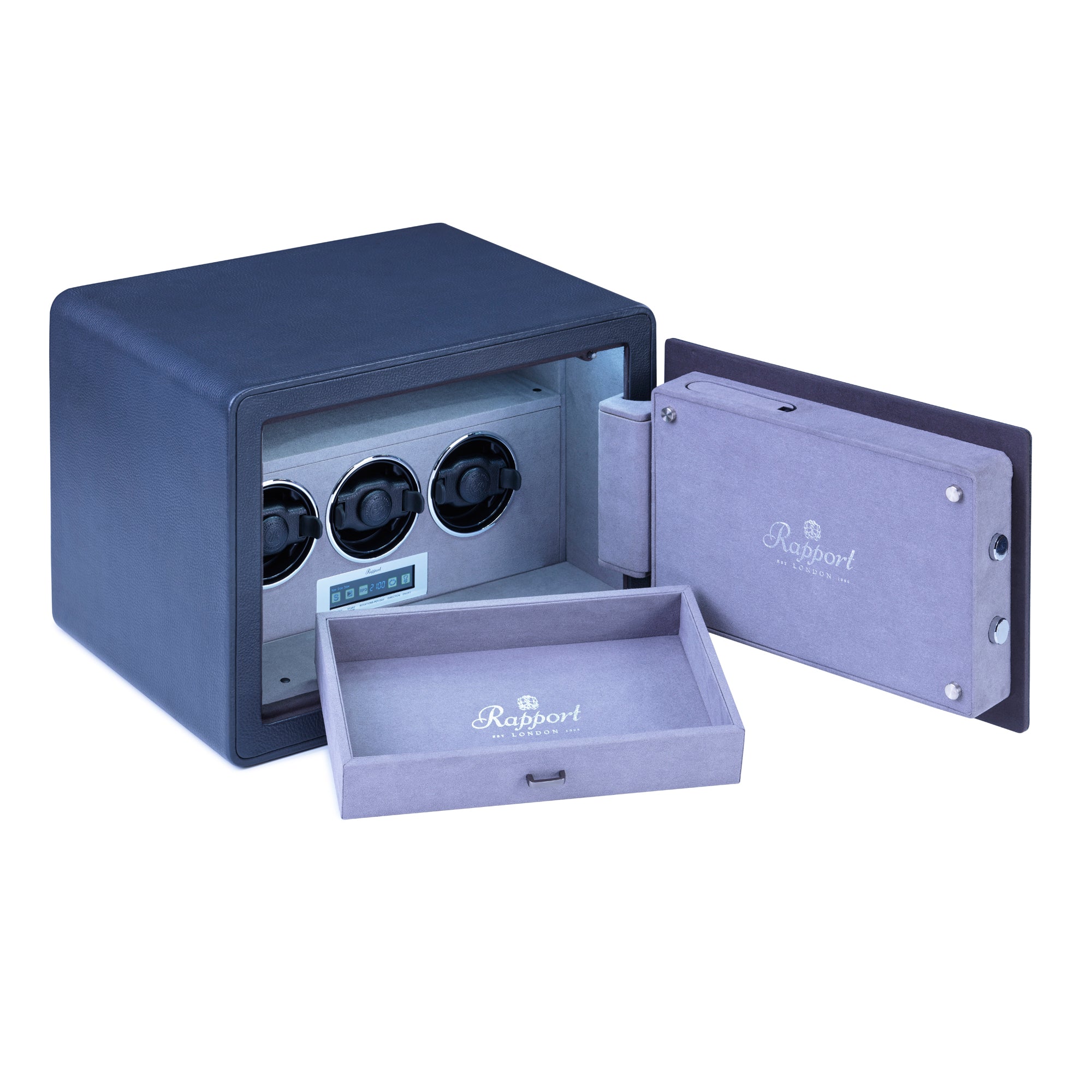 Savoy Watch Winder Safe - Grey W650