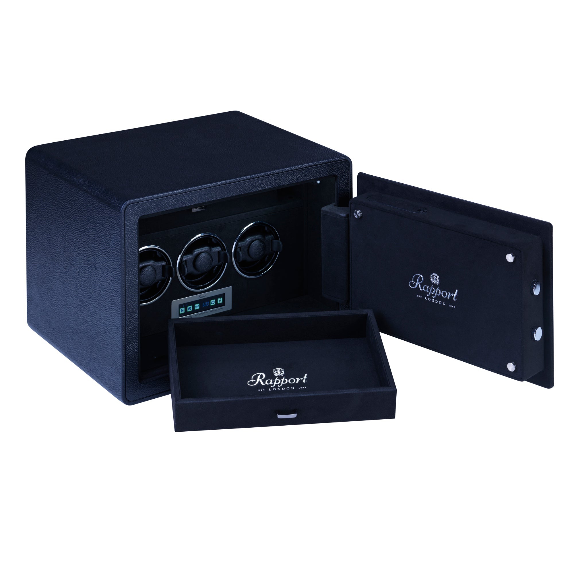 Savoy Watch Winder Safe - Black W651