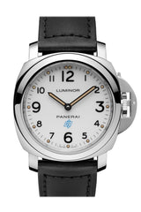Panerai Luminor Base Logo Acciaio 44mm White Dial Men's Watch PAM00630