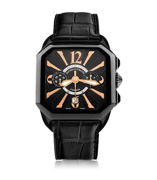 Backes & Strauss Berkeley 40 Chronograph BY40CC.STEEL.BK.BRA