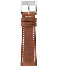 Brown Waxy Slim Strap