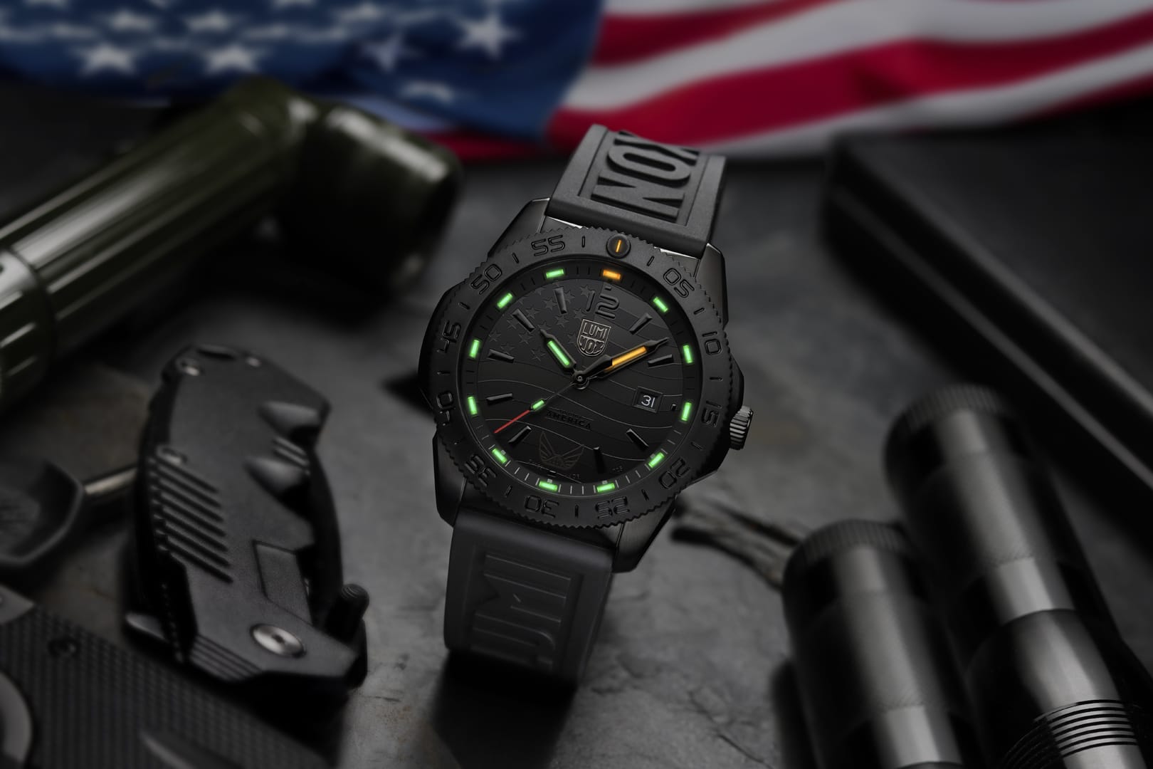 Luminox Volition America Continuum 250 Dive Watch, 44 mm, Limited Edition XS.3121.BO.VOL.N