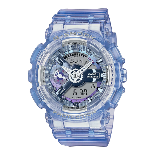 G-Shock GMAS110VW-6A Near Virtual Worlds Transparent Blue Ladies