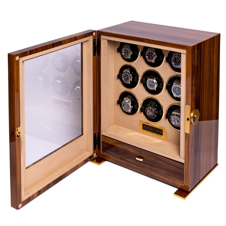 Paramount Nine Watch Winder - Walnut W309