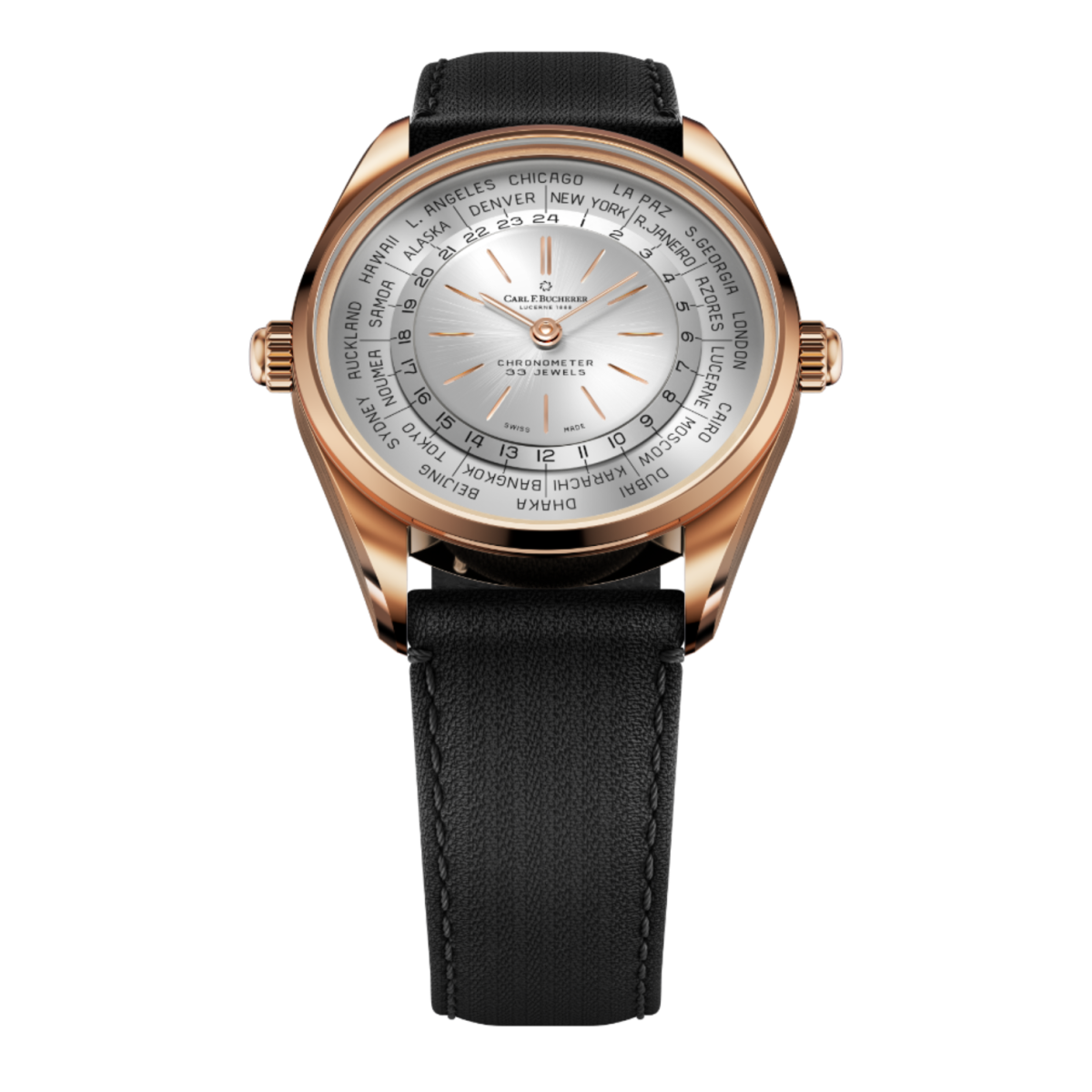 Carl F.Bucherer Heritage Worldtimer 00.10805.03.13.01