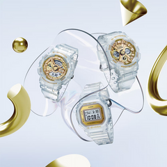 G-Shock GMAS110SG-7A Summertime Shine Ladies Clear Gold