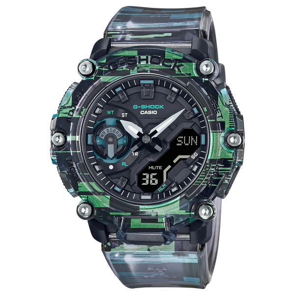 G-Shock GA2200NN-1A Ana-Digi Digital Glitch Blazing Iridescent