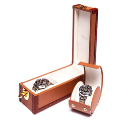 Kensington Two Watch Box - Tan L325