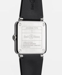 BR-03 Skeleton Steel  41 mm - BR03A-BL-SKST/SRB