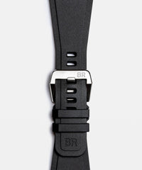 BR-03 Skeleton Steel  41 mm - BR03A-BL-SKST/SRB