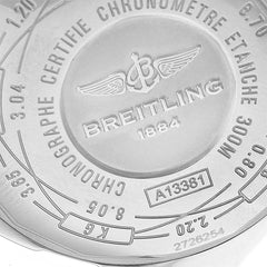 Breitling avenger chrono steel blue dial blue rubber strap pre owned watch A13381