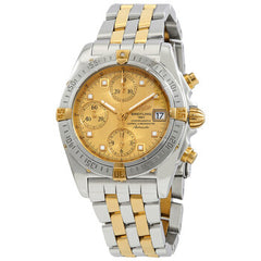 Breitling Chronomat Two tone prof bracelet gold accents on dial pre owned watch B1335812/H505.361D