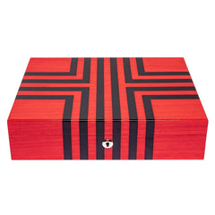 Labyrinth Ten Watch Box - Red L444