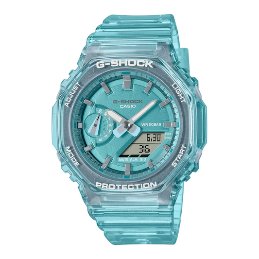 G-Shock GMAS2100SK2A Splash Clear Metallic Teal Casioak Mid-Size