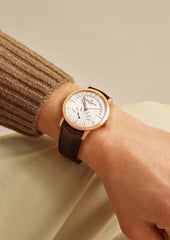 Patrimony retrograde day-date 4000U/000R-B110 42.5 mm Pink Gold