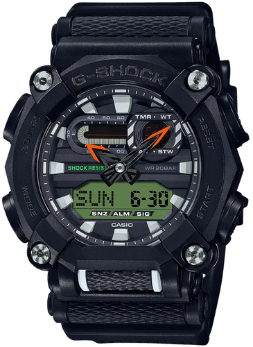 Casio G-Shock GA900E-1A3 Heavy Duty Ana-Digital and Additional Strap